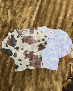 Nude Project Animalie Mesh Top Cow Outlet