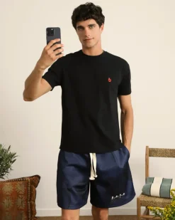 Nude Project Apple Crew Slim Tee Black Sale