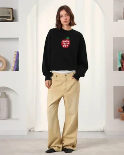 Nude Project Apple Crew Sweatshirt Black Best