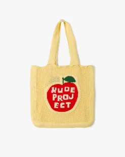 Nude Project Apple Crochet Bag Yellow New