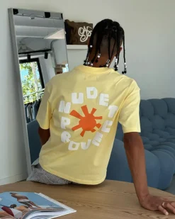 Nude Project Astro Tee Pale Banana Discount