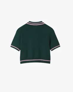 Nude Project Bacuri Knit Polo Green Hot