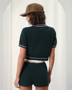 Nude Project Bacuri Knit Polo Green Hot