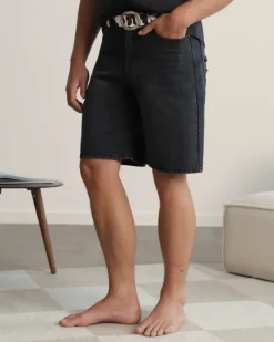 Nude Project Basic Denim Shorts Black Sale