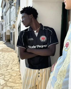 Nude Project Basic Football Tee Black Online