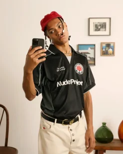 Nude Project Basic Football Tee Black Online