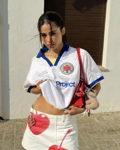 Nude Project Basic Football Tee White Clearance