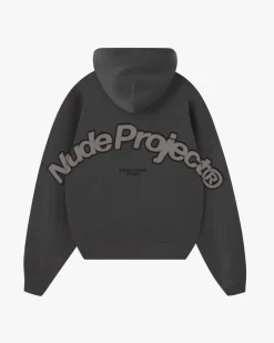 Nude Project Beast Zip-Up Hoodie Ash Fashion