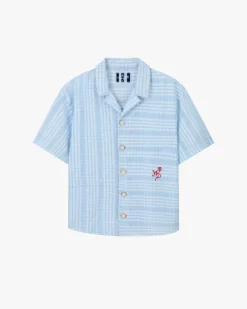 Nude Project Block Shirt Baby Blue New