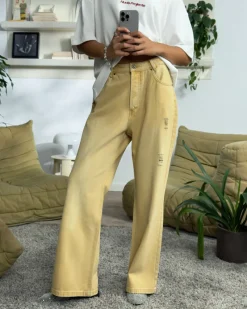 Nude Project Bootcut Jeans Yellow Clearance