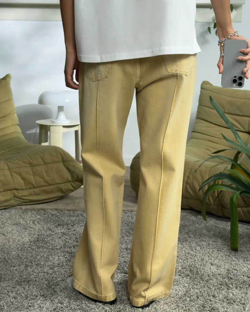 Nude Project Bootcut Jeans Yellow Clearance