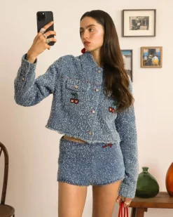 Nude Project Boucle Shorts New