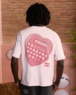Nude Project Calculator Tee Pink Hot