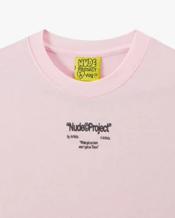 Nude Project Calculator Tee Pink Hot