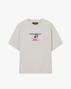 Nude Project Call Tee Grey Melange Fashion