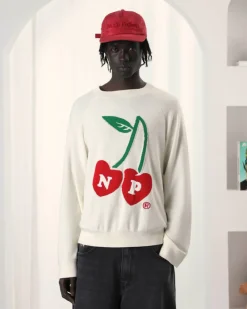 Nude Project Cerise Knit Sweater Marshmallow Fashion