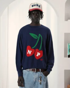 Nude Project Cerise Knit Sweater Navy Online