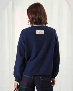 Nude Project Cerise Knit Sweater Navy Online