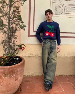 Nude Project Cerise Knit Sweater Navy Online