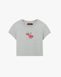 Nude Project Cerise Top Grey Melange Fashion