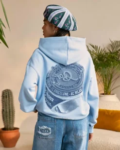 Nude Project Champion Hoodie Light Blue Discount