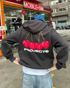 Nude Project Cherry Hoodie Ash Fashion