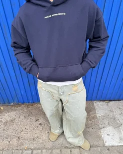 Nude Project Cherry Hoodie Navy Clearance