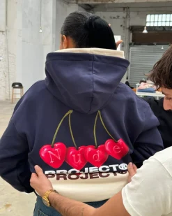 Nude Project Cherry Hoodie Navy Clearance