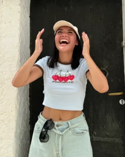 Nude Project Cherry Top Baby Blue Fashion