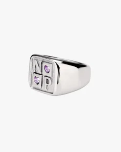 Nude Project Chess Ring Silver Fashion