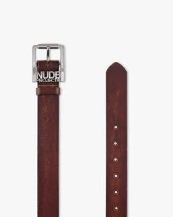 Nude Project Classic Belt Worn Brown Fashion