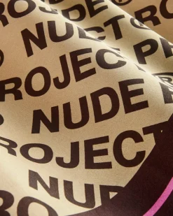 Nude Project Classic Handkerchief Logo Brown New