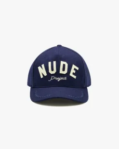 Nude Project Classic Varsity Cap Navy Discount