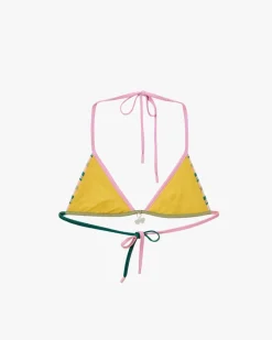 Nude Project Costa Bikini Top Stripes New