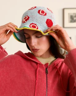 Nude Project Crochet Bucket Blue Outlet