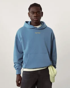 Nude Project Cult Hoodie Washed Stone Blue Outlet