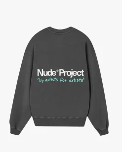 Nude Project Cult Sweatshirt Washed Ash Fashion