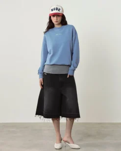 Nude Project Cult Sweatshirt Washed Stone Blue Online