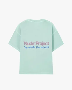 Nude Project Cult Tee Washed Green Fashion
