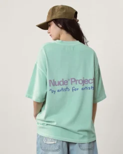 Nude Project Cult Tee Washed Green Fashion