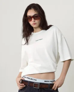 Nude Project Cult Tee Washed Off-White Clearance