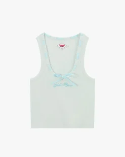 Nude Project Cutie Bow Tank Top Blue Outlet