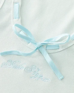 Nude Project Cutie Bow Tank Top Blue Outlet