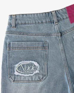 Nude Project Denim Shorts Lace Clearance