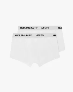 Nude Project Essential Boxer White 2Xpack Hot