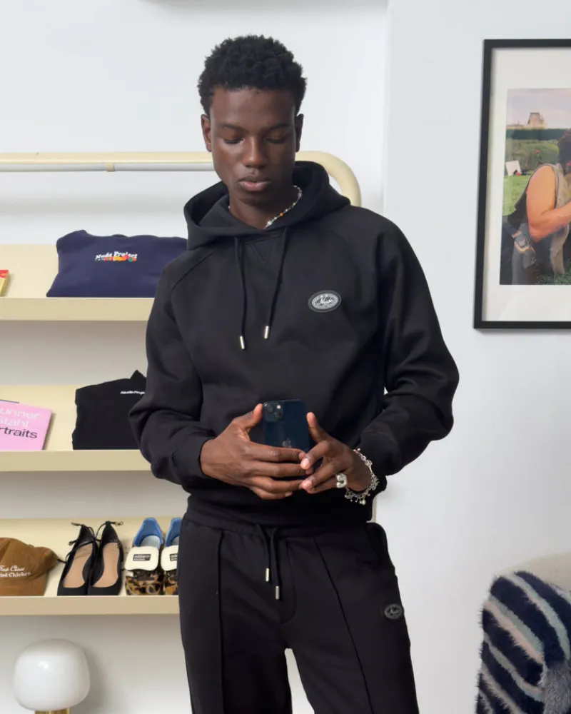 Nude Project Essentials Hoodie Black Outlet