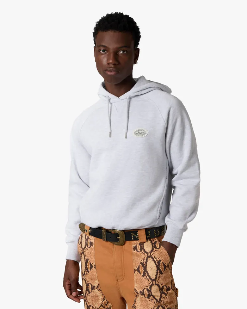 Nude Project Essentials Hoodie Grey Melange Outlet