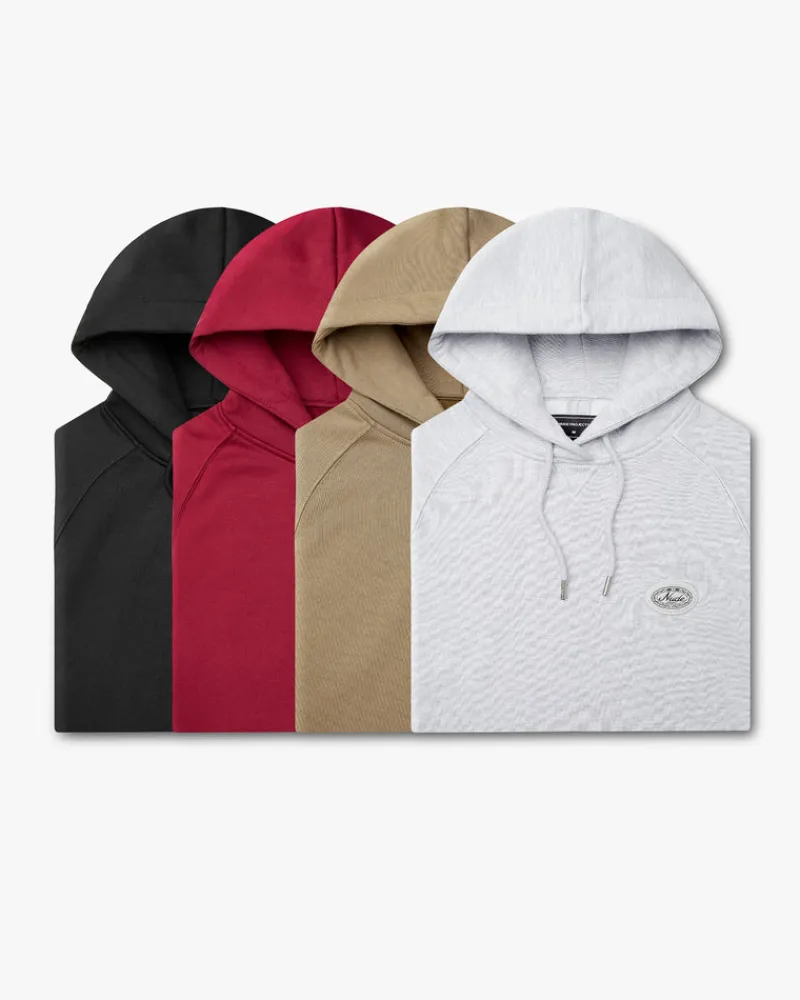 Nude Project Essentials Hoodie Grey Melange Outlet