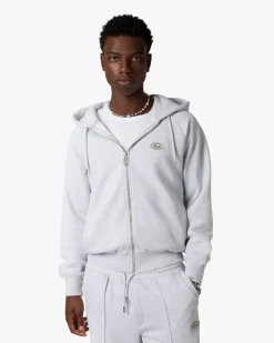 Nude Project Essentials Zip-Up Hoodie Grey Melange Clearance