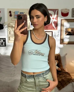 Nude Project Every Day Tank Top Blue Fashion